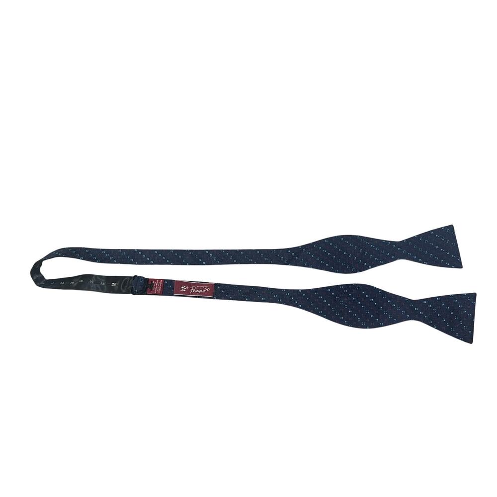 Original Penguin 100% Silk Bow Tie Adjustbale 14.5 - 20